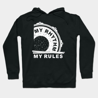 My Rhythm My Rules (white wersion) Hoodie